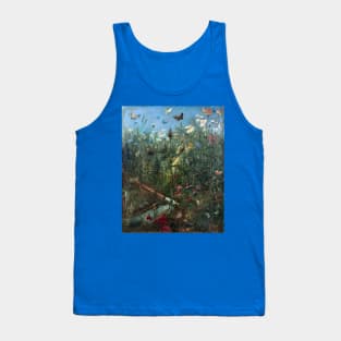 Flowers in a Landscape, Summer - Gustave Dore Tank Top